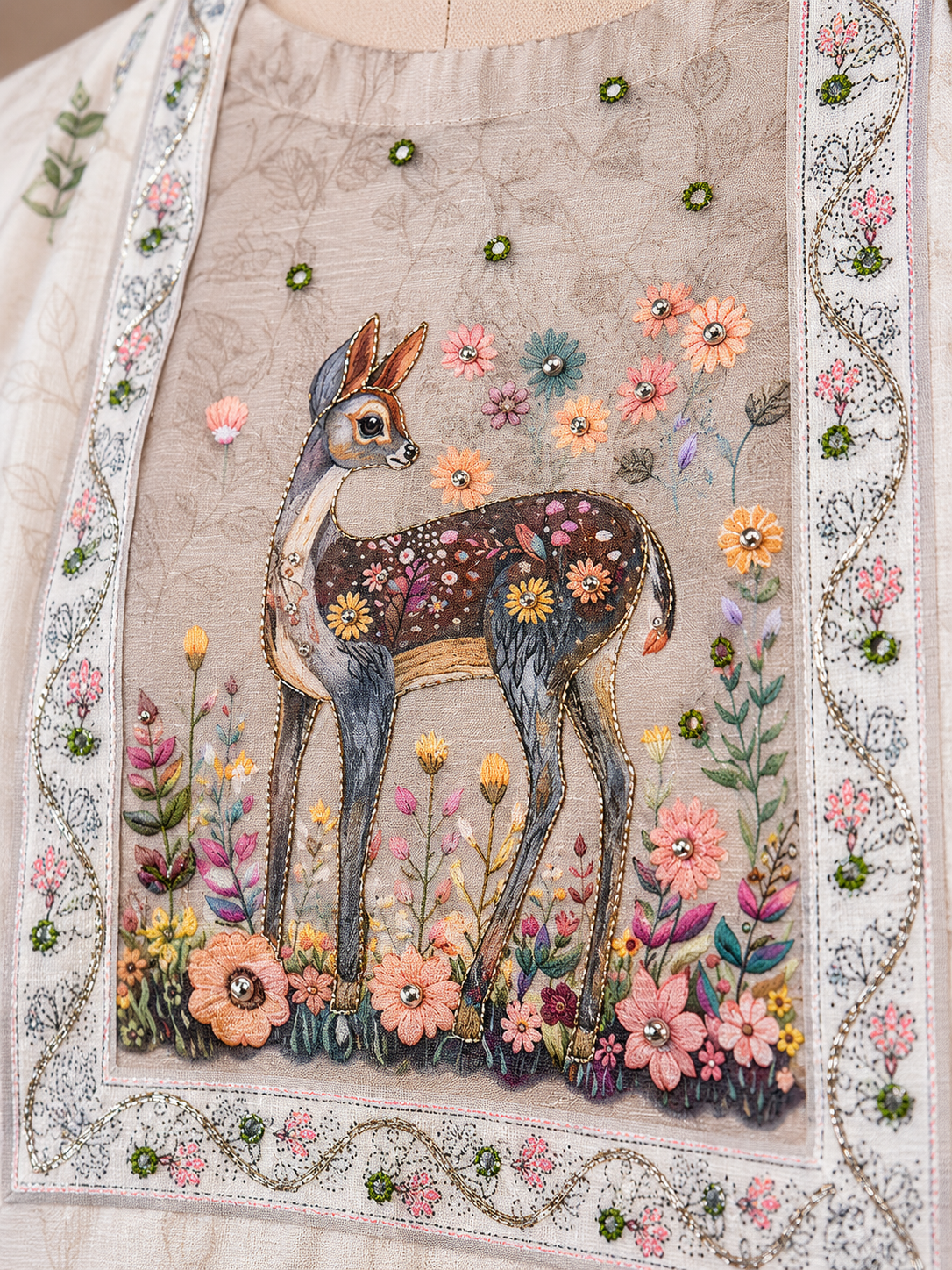 Enchanted Forest Linen Blend 3-Piece Suit