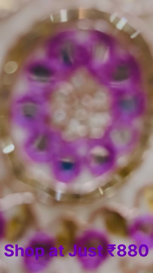 Cream Mandala Embroidered Kurta Set with Floral Dupatta